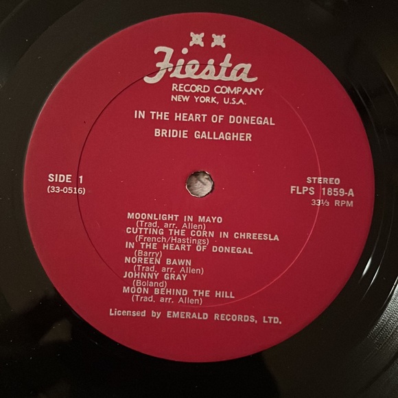 Vintage Bridie Gallagher In the Heart of Donegal LP Vinyl Record - Picture 5 of 5